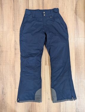 GEMYSE Womens Ski Snow Pants Insulated Waterproof Navy Large Winter